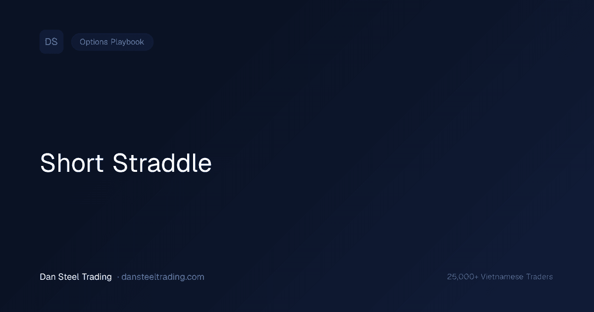 Short Straddle — Bán Volatility Khi Market Đi Ngang